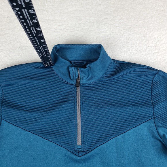 Callaway Sweater Mens Large‎ Teal Blue Weather Series Performance Tech Golf - Picture 3 of 13